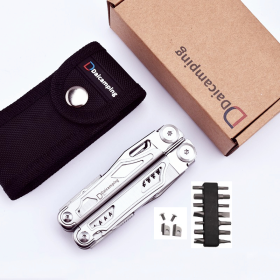 Daicamping DL1 Mini Swiss Survival Hunt Blade Multi Tools /Clip Pliers Extra Cutter Multifunctional Multitools EDC Folding Knife (Color: DL1-Bit-Cutter)